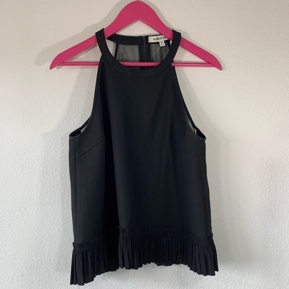 Elizabeth and James Halter Lace Tank Top Medium - Picture 1 of 6